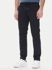 Bugatti Spodnie materiałowe 4036 36827 Granatowy Slim Fit. Niebieskie spodnie materiałowe Bugatti, m, bez wzorów, z materiału. Za 319.99 zł.