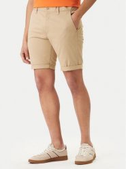 Tommy Jeans Szorty materiałowe Scanton DM0DM22852 Beżowy Slim Fit. Brązowe szorty Tommy Jeans, m, bez wzorów, z bawełny. Za 289.99 zł.