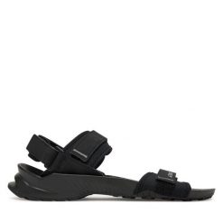 Sandały adidas. Czarne sandały Adidas, bez zapięcia. Za 179.99 zł.