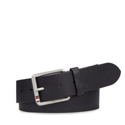 Pasek Męski Tommy Hilfiger. Czarne paski Tommy Hilfiger, bez wzorów, casualowe. Za 189.99 zł.