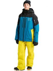 Burton Kurtka narciarska "[ak] Swash GORE-TEX 2L" w kolorze niebiesko-czarno-żółtym rozmiar: S. Czarne kurtki narciarskie i snowboardowe Burton, l, bez wzorów, z gore-texu, bez kaptura. Za 1,659.95 zł.