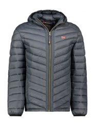 Geographical Norway Kurtka pikowana "Carliti" w kolorze ciemnoszarym rozmiar: M. Szare kurtki Geographical Norway, m, bez wzorów, bez kaptura. Za 169.67 zł.