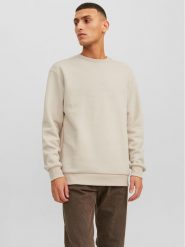 Jack&Jones Bluza Bradley 12249341 Beżowy Relaxed Fit. Brązowe bluzy Jack&Jones, m, bez wzorów, z bawełny, bez kaptura. Za 79.99 zł.