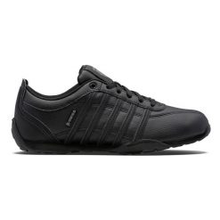 Buty sportowe męskie K-Swiss Arvee 1.5 klasyczne sneakersy ze skórzaną cholewką. Czarne buty sportowe casual K-SWISS, bez wzorów, bez zapięcia. Za 229.00 zł.