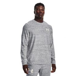 Bluza męska Under Armour Rival Terry Lc Crew. Szare bluzy Under Armour, m, bez wzorów, bez kaptura. Za 157.99 zł.