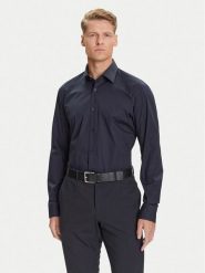 BOSS Koszula H-Joe 50545075 Granatowy Regular Fit. Niebieskie koszule Boss, m, bez wzorów, z bawełny, bez kołnierzyka, bez ramiączek. Za 409.99 zł.