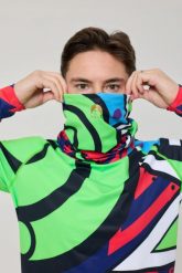 Komin Fresh Prince X. Czerwone szaliki OOSC, bez wzorów, z elastanu. Za 98.99 zł.