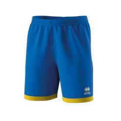 Szorty Errea Barney. Niebieskie krótkie spodenki sportowe ERREA, m, z aplikacjami, z materiału. Za 139.50 zł.