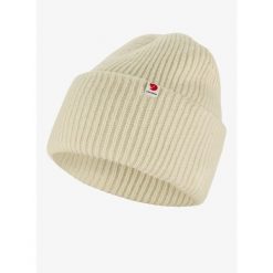 Czapka zimowa Fjallraven Heavy Beanie - chalk white. Białe czapki zimowe Fjällräven, bez wzorów. Za 266.99 zł.