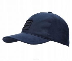 Czapka tenisowa Fila Cap Max granatowa. Niebieskie czapki z daszkiem Fila, bez wzorów, z materiału. Za 79.00 zł.