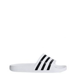 Klapki adilette Aqua. Białe klapki Adidas, z materiału. Za 99.95 zł.