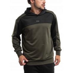 Bluza Męska Z Kapturem Fila Luźna Sportowa Dresowa Treningowa Hoodie r. XL. Zielone bluzy z kapturem Fila, m, bez wzorów, z dresówki, z kapturem. Za 218.00 zł.
