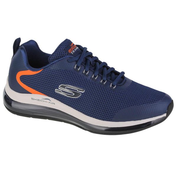 Buty sportowe Sneakersy męskie, Skechers Skech-Air Element 2.0 Lomarc. Niebieskie buty sportowe casual Skechers, na wiosnę, bez wzorów, bez zapięcia. Za 399.99 zł.