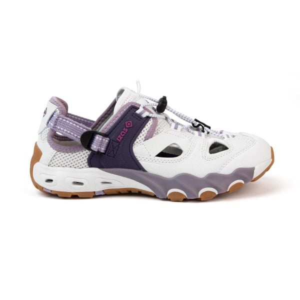 Sandały Frosty V4 wodoodporne, regulowane, z antypoślizgową podeszwą. Białe sandały Izas, bez zapięcia. W wyprzedaży za 265.17 zł.