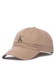 Calvin Klein Czapka z daszkiem Monologo Printed Baseball Cap LV04G5032G Beżowy. Brązowe czapki z daszkiem CALVIN KLEIN, bez wzorów, z bawełny. Za 129.99 zł.