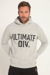 Męska Bluza z kapturem kaptur nadruk Ultimate kieszeń kangurka. Szare bluzy z kapturem JAY-PI, m, bez wzorów, z bawełny, z kapturem. Za 279.99 zł.