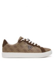 Guess Sneakersy FMTTO3 ELL12 Beżowy. Brązowe buty sportowe casual Guess, z aplikacjami, ze skóry, bez zapięcia. Za 439.99 zł.