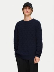 Selected Homme Sweter 16094503 Granatowy Regular Fit. Niebieskie swetry rozpinane Selected Homme, m, bez wzorów, z bawełny, bez kołnierzyka, bez ramiączek. Za 159.99 zł.
