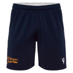 Szorty treningowe Sale Sharks 2024/25. Białe krótkie spodenki sportowe Macron, bez wzorów. Za 304.50 zł.