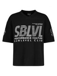 Sublevel Koszulka w kolorze czarno-białym rozmiar: XL. Czarne bezrękawniki Sublevel, xl, bez wzorów, z bawełny, bez kołnierzyka, bez ramiączek. Za 60.99 zł.