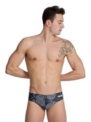 Arena Kąpielówki w kolorze czarno-szarym rozmiar: 6. Czarne kąpielówki Arena, bez wzorów, z materiału. Za 90.95 zł.