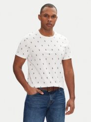 Polo Ralph Lauren T-Shirt 714899612001 Biały Regular Fit. Białe koszulki polo Polo Ralph Lauren, m, bez wzorów, z bawełny, bez kołnierzyka, bez ramiączek. Za 179.99 zł.