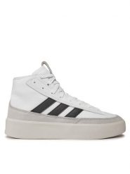 Adidas Sneakersy Znsored Hi IE7777 Biały. Białe buty sportowe casual Adidas, bez wzorów, ze skóry, bez zapięcia. Za 329.99 zł.