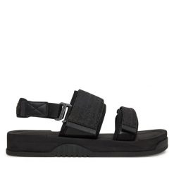 Sandały Emporio Armani. Czarne sandały Emporio Armani, bez zapięcia. Za 919.99 zł.