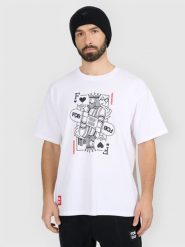 4F T-shirt loose z nadrukiem męski - biały M. Białe t-shirty 4F, m, bez wzorów, z bawełny, bez kołnierzyka, bez ramiączek. Za 79.99 zł.
