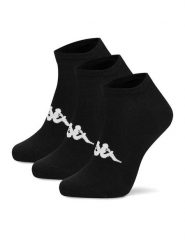 Kappa Skarpety Wysokie Męskie Z4441_AW24 (3-PACK) Czarny. Czarne skarpety Kappa, bez wzorów, z bawełny. Za 24.99 zł.