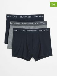 Marc O´Polo Bokserki (3 pary) w kolorze granatowo-szarym rozmiar: M. Niebieskie bokserki m, bez wzorów. Za 132.36 zł.
