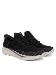 Skechers Sneakersy Slip-ins RF: Slade - Quinto 210810/BLK Czarny. Czarne buty sportowe casual Skechers, bez wzorów, z materiału, bez zapięcia. Za 379.99 zł.