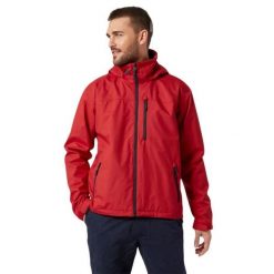 Kurtka żeglarska męska Helly Hansen CREW HOODED. Czerwone kurtki Helly Hansen, m, bez wzorów, bez kaptura. W wyprzedaży za 508.25 zł.