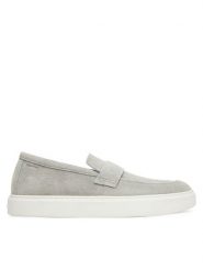 Calvin Klein Półbuty Moccasin Sue Unlined HM0HM01819 Szary. Szare eleganckie półbuty CALVIN KLEIN, bez wzorów, ze skóry, bez obcasa, bez zapięcia. Za 439.99 zł.