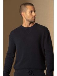 Perfect Cashmere Kaszmirowy sweter "Soan" w kolorze granatowym rozmiar: XL. Niebieskie swetry nierozpinane Perfect Cashmere, xl, bez wzorów, z kaszmiru, bez kołnierzyka, bez ramiączek. Za 434.99 zł.
