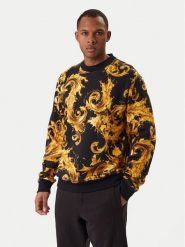 Versace Jeans Couture Bluza 80GAI3R0 FS196 Czarny Regular Fit. Czarne bluzy Versace Jeans Couture, l, bez wzorów, z bawełny, bez kaptura. Za 1,249.00 zł.