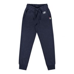 Spodnie dresowe z bawełna z sznurek regulacyjny na co dzień. Niebieskie spodnie materiałowe LEONE 1947 APPAREL, na co dzień, bez wzorów, z bawełny, sportowe. W wyprzedaży za 67.30 zł.