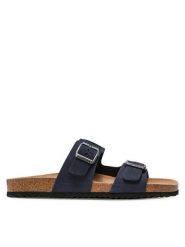 Geox Klapki U Sandal Ghita B U159VB 00032 C4002 Granatowy. Niebieskie klapki Geox, z nubiku. Za 269.99 zł.