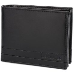 Portfel skórzany Beltimore G07 czarna. Czarne portfele bez wzorów, ze skóry. Za 76.99 zł.
