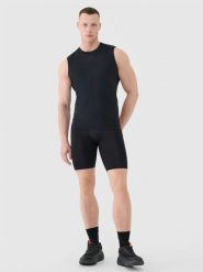 4F Spodenki treningowe slim szybkoschnące męskie - czarne XXL. Czarne krótkie spodenki sportowe 4F, m, bez wzorów, z dzianiny. Za 99.99 zł.