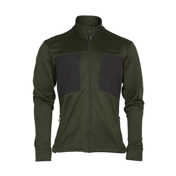 Bluza polarowa męska Pinewood Abisko Power Fleece. Zielone bluzy bez kaptura Pinewood, l, bez wzorów, z elastanu, bez kaptura. Za 579.99 zł.