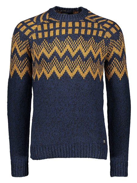 O'Neill Sweter w kolorze granatowo-pomarańczowym rozmiar: XL. Niebieskie swetry nierozpinane O'Neill, xl, bez wzorów, bez kołnierzyka, bez ramiączek. Za 187.96 zł.