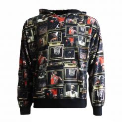 Bluza męska z kapturem Air Jordan Brooklyn Fleece Printed Pullover HV0552-010. Czarne bluzy Jordan, m, bez wzorów, z kapturem. Za 356.49 zł.
