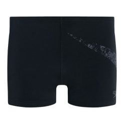Bokserki kąpielowe męskie Speedo Boomstar Placement. Czarne odzież kąpielowa Speedo, m, bez wzorów, sportowe. Za 83.99 zł.