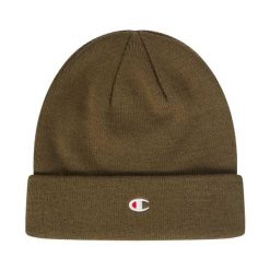 Czapka Champion Beanie Cap. Zielone czapki z daszkiem Champion, na zimę, bez wzorów, z materiału. Za 62.99 zł.