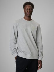 4F Longsleeve regular gładki męski - szary S. Szare bluzki z długim rękawem 4F, m, bez wzorów, z materiału, bez kołnierzyka, bez ramiączek. Za 129.99 zł.