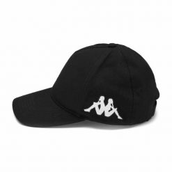 Czapka Kappa Bapov. Czarne czapki z daszkiem Kappa, bez wzorów. Za 93.50 zł.