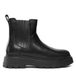 Sztyblety Vagabond Shoemakers. Czarne botki sznurowane Vagabond Shoemakers, bez wzorów, bez obcasa, bez zapięcia. Za 849.99 zł.