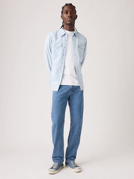 Levi's Dżinsy "505" - Regular fit - w kolorze niebieskim rozmiar: W34/L34. Niebieskie jeansy Levi's®, l. Za 265.39 zł.