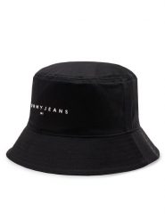 Tommy Jeans Kapelusz Tjm Linear Logo Bucket Hat AM0AM12895 Czarny. Czarne kapelusze Tommy Jeans, bez wzorów, z jeansu. Za 119.99 zł.